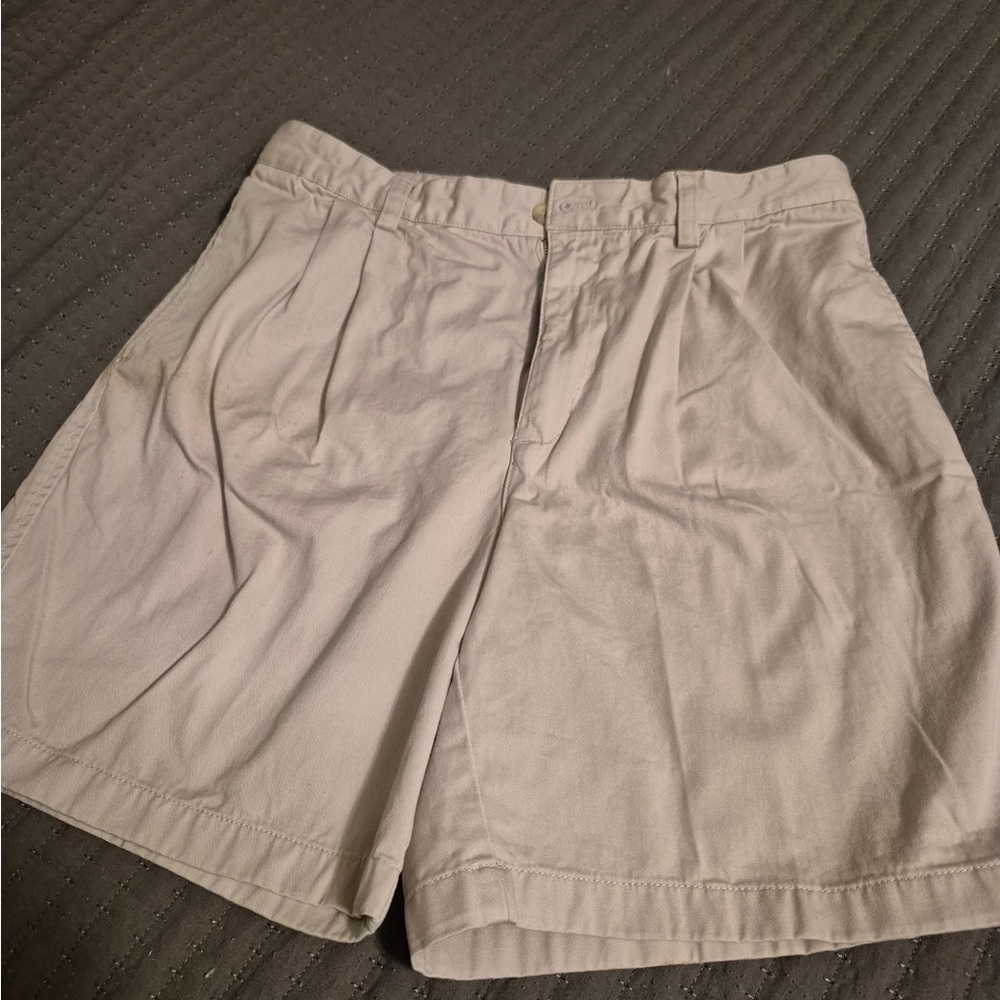 Chaps Beige Cotton Shorts